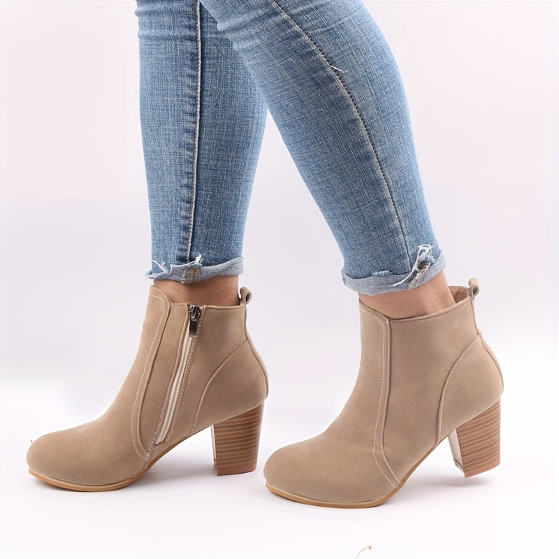 Maryline™ – Ankle Boots with a Stable Heel & Long-Lasting Comfort