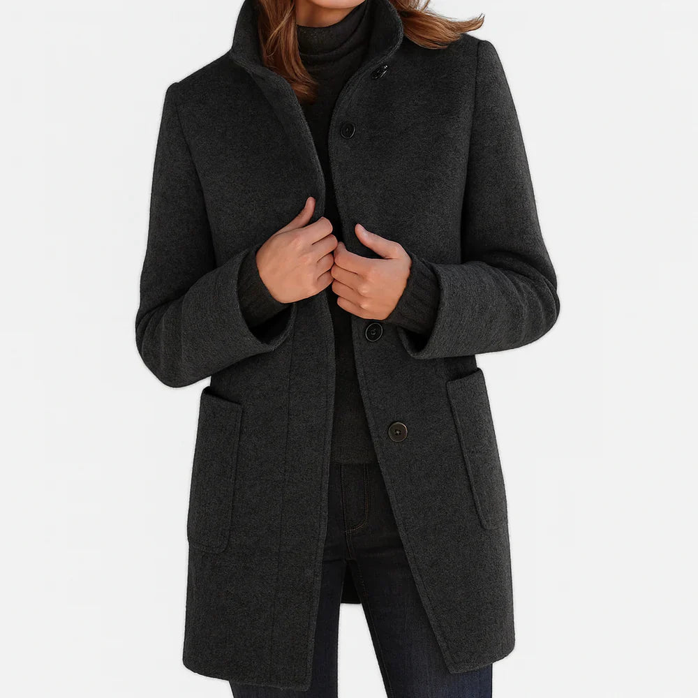 The Ashcroft | Women’s High-collar Overcoat