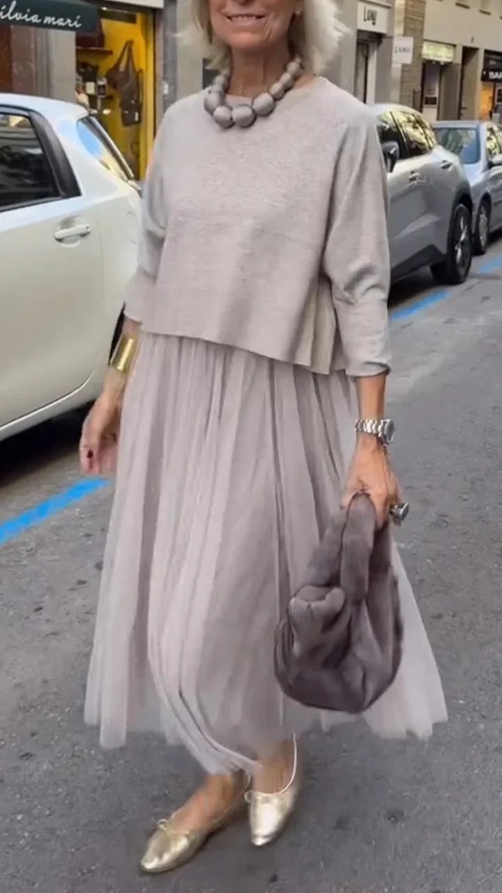 The Ashcroft | Lounge-chic Mesh & Satin Set