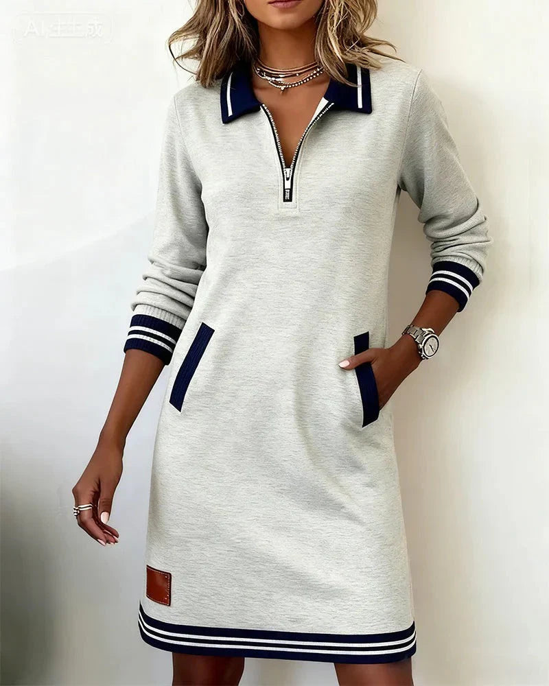 The Ashcroft | Essential Quarter-zip Dress